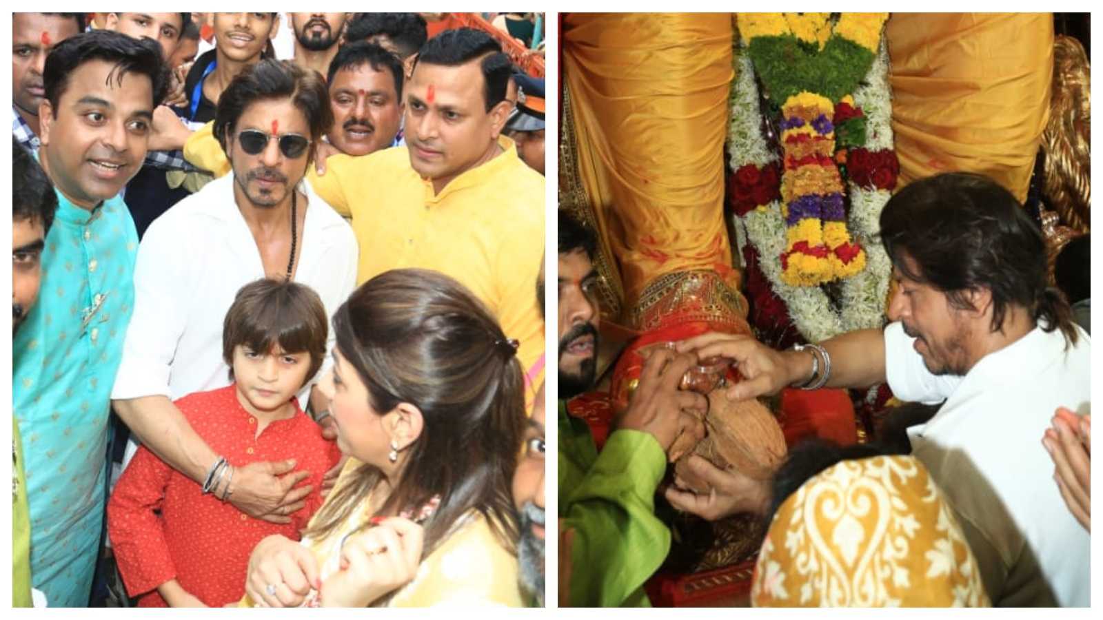 Shah Rukh Khan visits Lalbaugcha Raja with AbRam amid Jawan's success, gets trolled